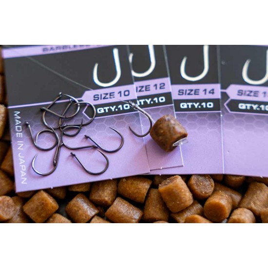 Carlige Matrix - X9 Carp Wide Gape Barbless Eyed nr. 14 Carlige Matrix - X9 Carp Wide Gape Barbless Eyed nr. 14